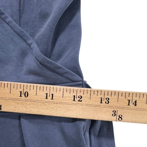 Vintage Abercrombie & Fitch Y2K Blue Faux Wrap Spaghetti Strap Romper Size S - Picture 8 of 10